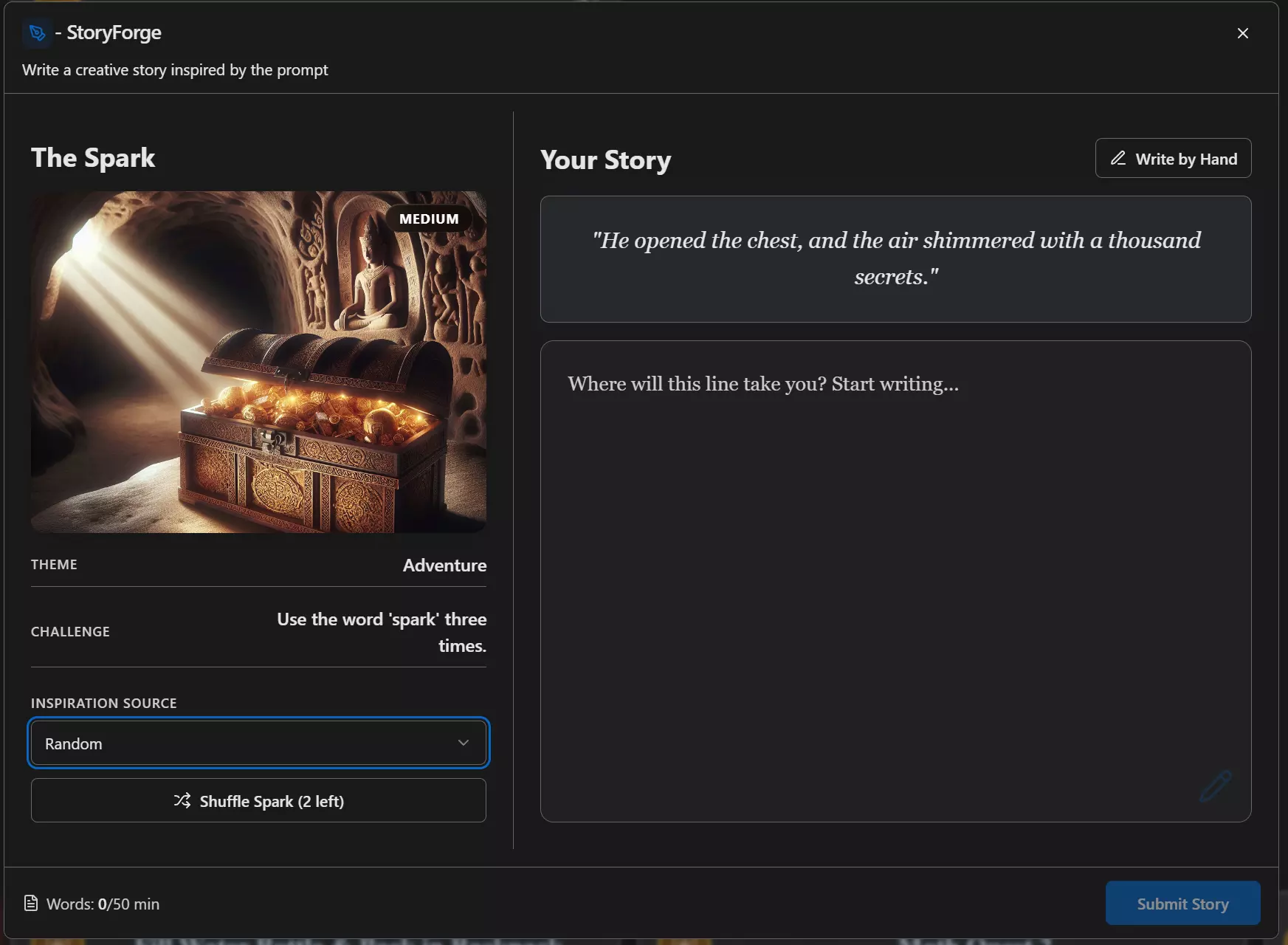 StoryForge creative writing